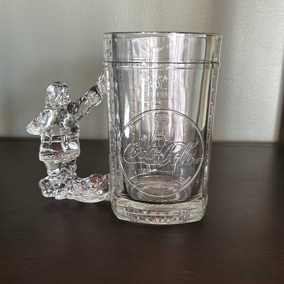 Coca-Cola Glass Mug with Santa Handle - Picture 2 of 9